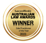Lawyers Weekly Sole Practitioner of the Year 2023 Award