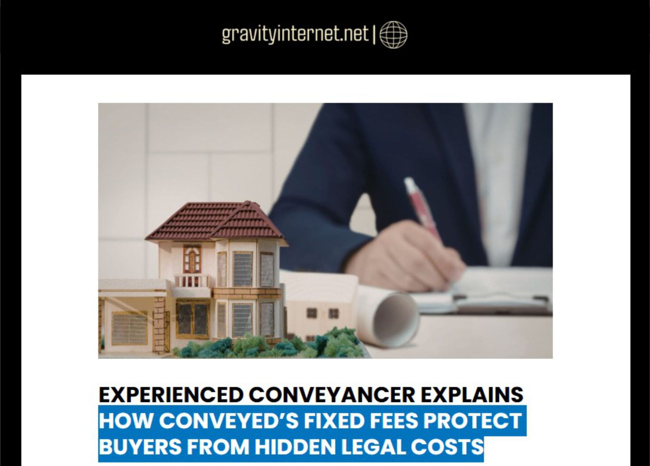 Fixed conveyancing fees protect buyers