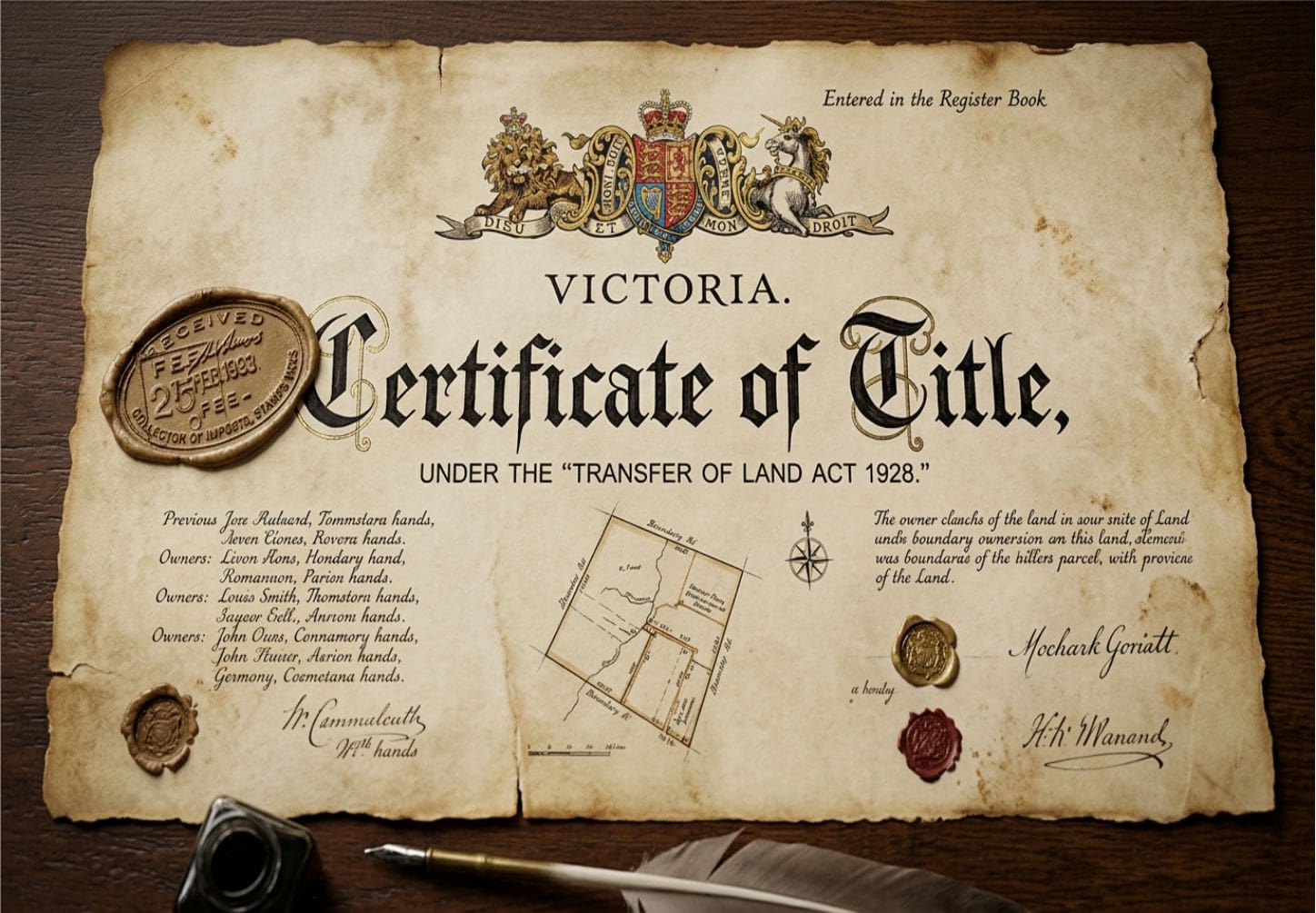 Certificate of title