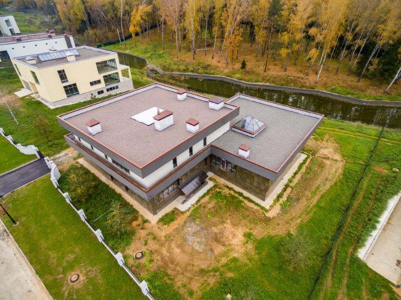 easement on property - suburban house aerial